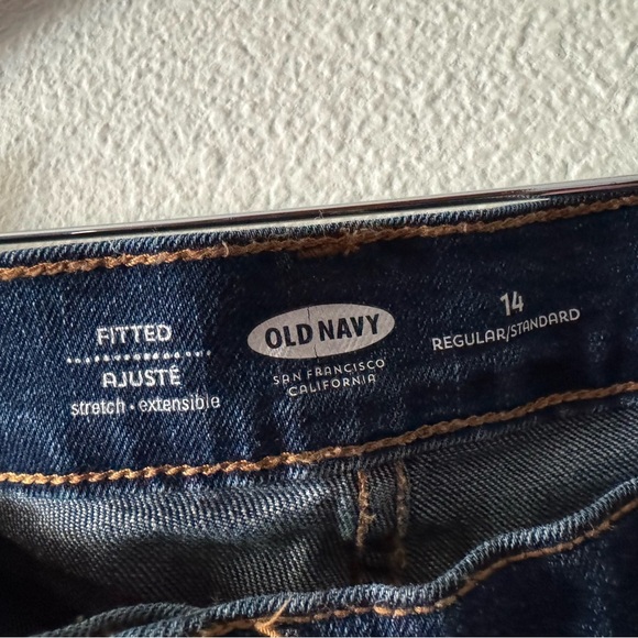 Old Navy Women's Fitted Regular Mid-Wash Denim Cuffed Shorts Plus 14 Denim NEW - Picture 5 of 10